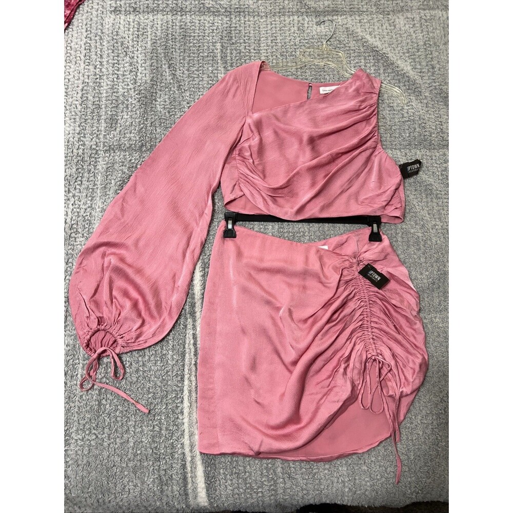 Lovers and friends two piece Blouson sleeve mini skirt set Md Y2K Sexy Party